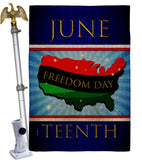 Freedom Day - Historic Americana Vertical Impressions Decorative Flags HG140996 Made In USA