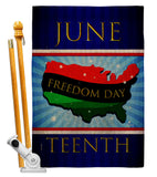 Freedom Day - Historic Americana Vertical Impressions Decorative Flags HG140996 Made In USA