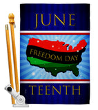 Freedom Day - Historic Americana Vertical Impressions Decorative Flags HG140996 Made In USA