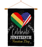 Jubilee Day - Historic Americana Vertical Impressions Decorative Flags HG140997 Made In USA