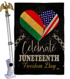 Jubilee Day - Historic Americana Vertical Impressions Decorative Flags HG140997 Made In USA