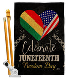 Jubilee Day - Historic Americana Vertical Impressions Decorative Flags HG140997 Made In USA