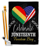 Jubilee Day - Historic Americana Vertical Impressions Decorative Flags HG140997 Made In USA