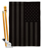 All Black America - Historic Americana Vertical Impressions Decorative Flags HG141188 Made In USA