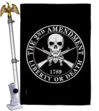 2nd Amendment Liberty - Historic Americana Vertical Impressions Decorative Flags HG170209 Made In USA