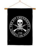 2nd Amendment Liberty - Historic Americana Vertical Impressions Decorative Flags HG170209 Made In USA