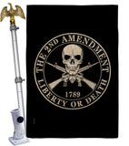 2nd Amendment Liberty - Historic Americana Vertical Impressions Decorative Flags HG170209 Made In USA