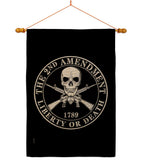 2nd Amendment Liberty - Historic Americana Vertical Impressions Decorative Flags HG170209 Made In USA