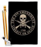 2nd Amendment Liberty - Historic Americana Vertical Impressions Decorative Flags HG170209 Made In USA