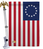 Betsy Ross Americana Historic Impressions Decorative Vertical Flag
