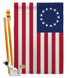 Betsy Ross Americana Historic Impressions Decorative Vertical Flag