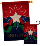 Happy Juneteenth Day - Historic Americana Vertical Impressions Decorative Flags HG108641 Made In USA