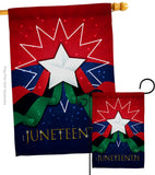 Happy Juneteenth Day - Historic Americana Vertical Impressions Decorative Flags HG108641 Made In USA