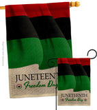 Juneteenth Freedom Day - Historic Americana Vertical Impressions Decorative Flags HG108642 Made In USA