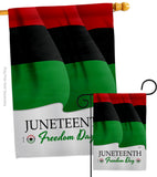 Juneteenth Freedom Day - Historic Americana Vertical Impressions Decorative Flags HG108642 Made In USA