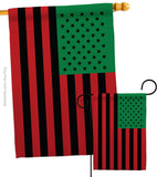 African American - Historic Americana Vertical Impressions Decorative Flags HG140726 Made In USA