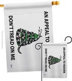 AN Appeal To Heaven Don't Tread On Me - Historic Americana Vertical Impressions Decorative Flags HG140904 Made In USA