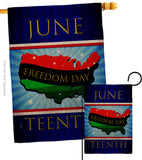 Freedom Day - Historic Americana Vertical Impressions Decorative Flags HG140996 Made In USA