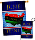 Freedom Day - Historic Americana Vertical Impressions Decorative Flags HG140996 Made In USA