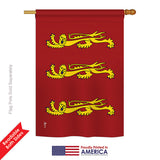 King Richard I - Historical Flags of the World Vertical Impressions Decorative Flags HG140862 Printed In USA