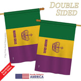 Mardi Gras - Historical Flags of the World Vertical Impressions Decorative Flags HG140874 Printed In USA
