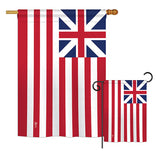 Grand Union - Historical Flags of the World Vertical Impressions Decorative Flags HG140716 Printed In USA