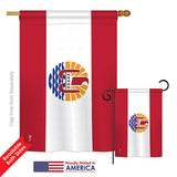 French Polynesia - Historical Flags of the World Vertical Impressions Decorative Flags HG140844 Printed In USA