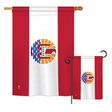 French Polynesia - Historical Flags of the World Vertical Impressions Decorative Flags HG140844 Printed In USA