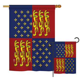 King Edward III - Historical Flags of the World Vertical Impressions Decorative Flags HG140861 Printed In USA