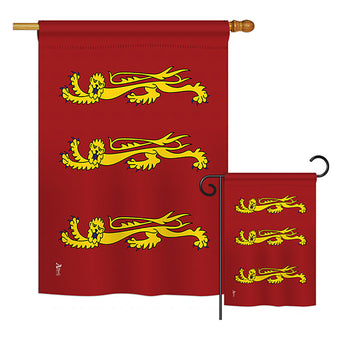 King Richard I - Historical Flags of the World Vertical Impressions Decorative Flags HG140862 Printed In USA