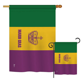 Mardi Gras - Historical Flags of the World Vertical Impressions Decorative Flags HG140874 Printed In USA