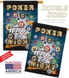 Poker Night - Hobbies Interests Vertical Impressions Decorative Flags HG109039 Made In USA