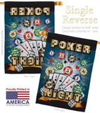 Poker Night - Hobbies Interests Vertical Impressions Decorative Flags HG109039 Made In USA