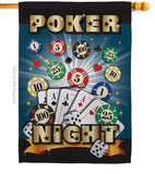 Poker Night - Hobbies Interests Vertical Impressions Decorative Flags HG109039 Made In USA