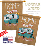 Home is Wherever Camper - Hobbies Interests Vertical Impressions Decorative Flags HG109066 Made In USA