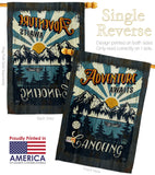 Awaits Canoeing - Hobbies Interests Vertical Impressions Decorative Flags HG109083 Made In USA