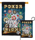 Poker Night - Hobbies Interests Vertical Impressions Decorative Flags HG109039 Made In USA