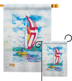 Sailboats - Hobbies Interests Vertical Impressions Decorative Flags HG109041 Made In USA