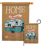 Home is Wherever Camper - Hobbies Interests Vertical Impressions Decorative Flags HG109066 Made In USA