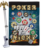 Poker Night - Hobbies Interests Vertical Impressions Decorative Flags HG109039 Made In USA