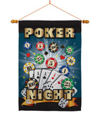 Poker Night - Hobbies Interests Vertical Impressions Decorative Flags HG109039 Made In USA