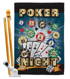 Poker Night - Hobbies Interests Vertical Impressions Decorative Flags HG109039 Made In USA