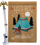 Adventure in Tents - Hobbies Interests Vertical Impressions Decorative Flags HG109067 Made In USA