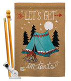 Adventure in Tents - Hobbies Interests Vertical Impressions Decorative Flags HG109067 Made In USA