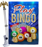 Play Bingo - Hobbies Interests Vertical Impressions Decorative Flags HG109076 Made In USA