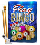 Play Bingo - Hobbies Interests Vertical Impressions Decorative Flags HG109076 Made In USA