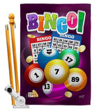 Bingo Bingo - Hobbies Interests Vertical Impressions Decorative Flags HG137089 Made In USA