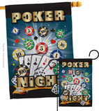 Poker Night - Hobbies Interests Vertical Impressions Decorative Flags HG109039 Made In USA