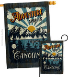 Awaits Canoeing - Hobbies Interests Vertical Impressions Decorative Flags HG109083 Made In USA