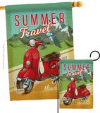 Summer Scooter Travel - Hobbies Interests Vertical Impressions Decorative Flags HG137078 Made In USA